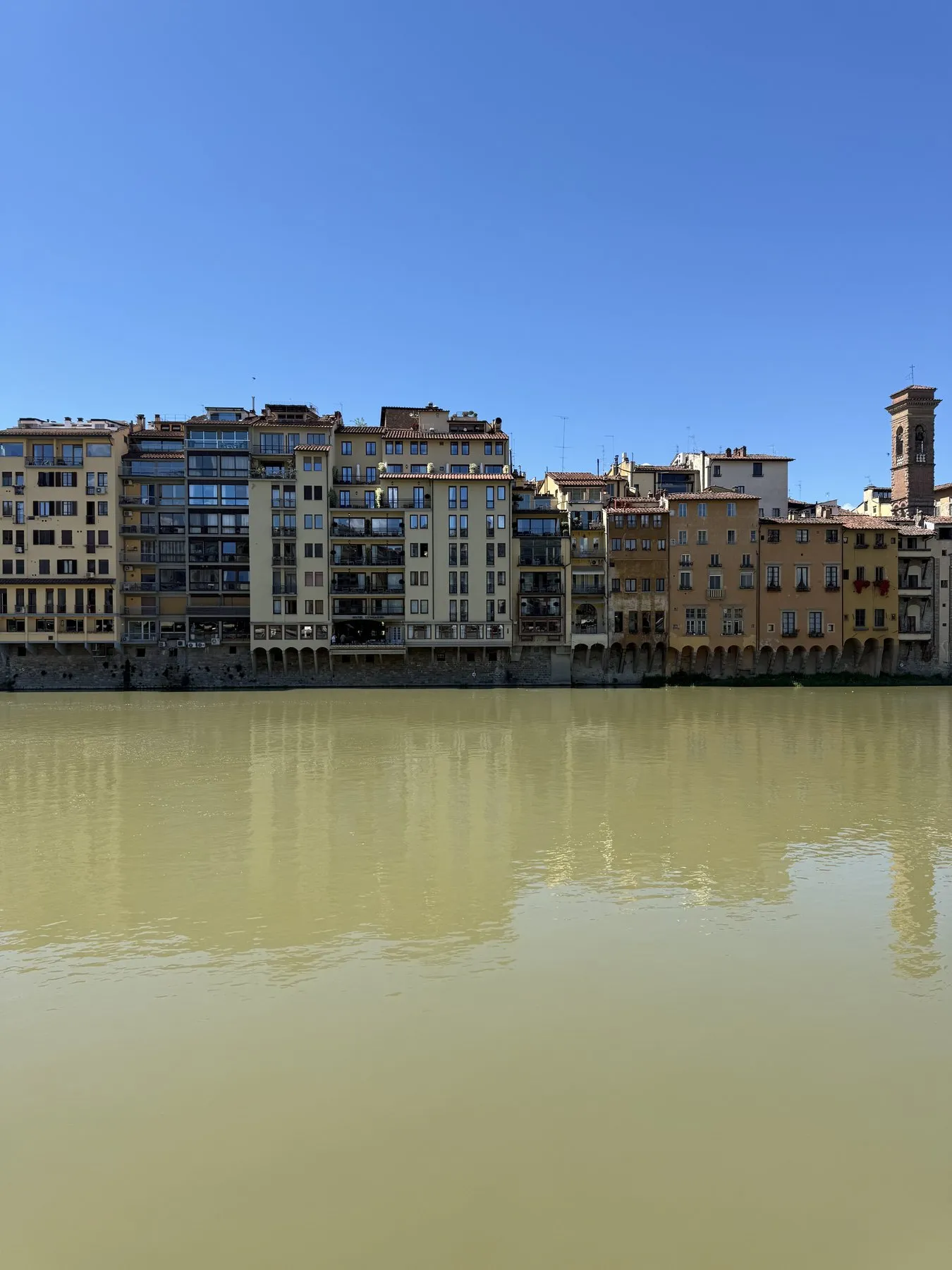 The Arno riverfront in Florence, where the journey begins